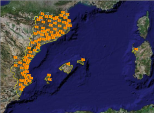 Mapa dos usuarios que apoian a independencia